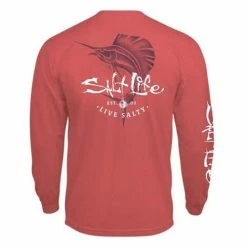 Coupon ๐ Shirts Men's Salt Life Reel Escape Long Sleeve T-Shirt ๐