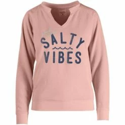 Best Pirce ⌛ Hoodies & Sweatshirts 👩 Women's Salt Life Vibin Crewneck Sweatshirt ⌛