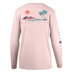 Best Sale ⌛ Shirts 👩 Women's Salt Life Daze Ahead Long Sleeve T-Shirt 🌟