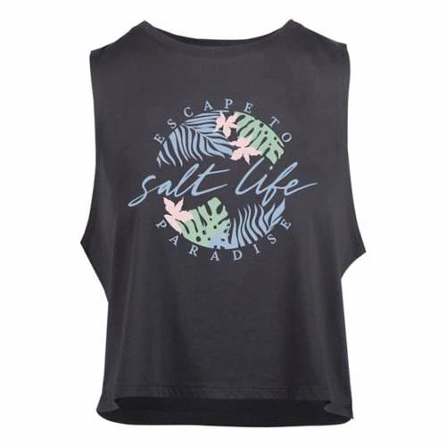 Best Sale 😀 Tanks 👩 Women's Salt Life Oasis Muscle Tank Top 🤩 1 Best Sale 😀 Tanks 👩 Women's Salt Life Oasis Muscle Tank Top 🤩