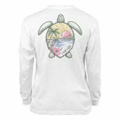 New 😍 Shirts 👧 Girls' Salt Life Scenic Turtle Long Sleeve T-Shirt 🎉