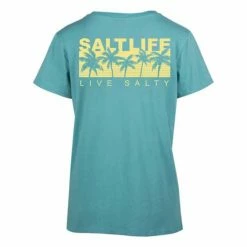 Budget ๐ Shirts ๐ฉ Women's Salt Life Promenade Short Sleeve Boyfriend T-Shirt ๐