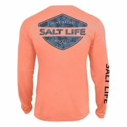 Cheap 💯 Shirts Men's Salt Life Pirates Cove SLX Long Sleeve T-Shirt 🎁