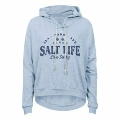 Best Sale 🎁 Hoodies & Sweatshirts 👩 Women's Salt Life Sea N' Sun Lightweight Tri-Blend Hoodie 👏