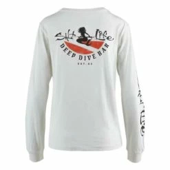 Deals 😍 Shirts 👩 Women's Salt Life Deep Dive Bar Long Sleeve T-Shirt 🔔