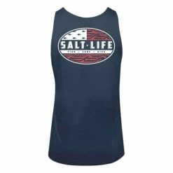 Hot Sale ⌛ Tanks Men's Salt Life Amerifinz Tank Top 🌟
