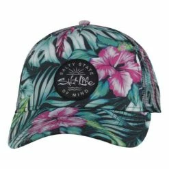 Cheap ๐ Hats & Caps ๐ง Girls' Salt Life Blue Hawaiian Snapback Hat ๐