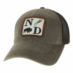 Budget ⭐ Hats & Caps Adult Legacy North Dakota Greaser Trucker Snapback Hat 🔔