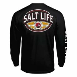Best Sale 🥰 Shirts Men's Salt Life Built Salty Long Sleeve T-Shirt ⌛