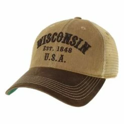 Wholesale 🧨 Hats & Caps Adult Legacy Wisconsin Visor Trucker Snapback Hat ❤️
