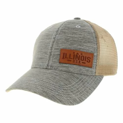 Hot Sale ✔️ Hats & Caps Men's Legacy Icon & Banner Illinois Trucker Snapback Hat ✨ 1 Hot Sale ✔️ Hats & Caps Men's Legacy Icon & Banner Illinois Trucker Snapback Hat ✨
