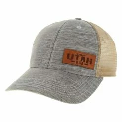 Promo ⌛ Hats & Caps Men's Legacy Icon & Banner Utah Trucker Snapback Hat 💯