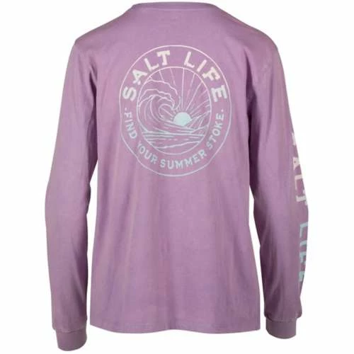 Best deal ✔️ Shirts 👩 Women's Salt Life 🌞 Summer Stoke Fade Long Sleeve Graphic T-Shirt 🌟 1 Best deal ✔️ Shirts 👩 Women's Salt Life 🌞 Summer Stoke Fade Long Sleeve Graphic T-Shirt 🌟