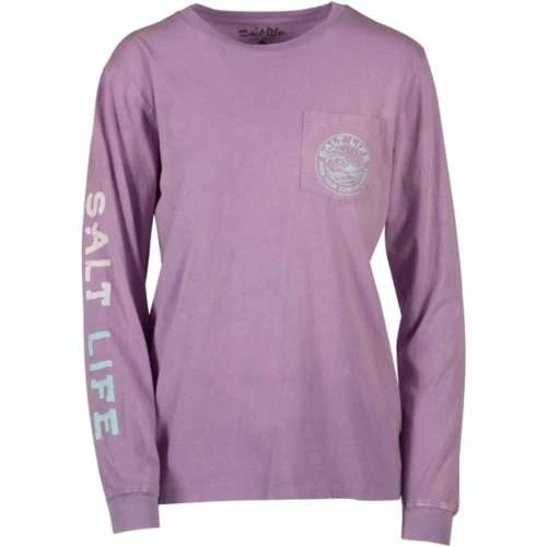 Best deal ✔️ Shirts 👩 Women's Salt Life 🌞 Summer Stoke Fade Long Sleeve Graphic T-Shirt 🌟 2 Best deal ✔️ Shirts 👩 Women's Salt Life 🌞 Summer Stoke Fade Long Sleeve Graphic T-Shirt 🌟 - Image 2