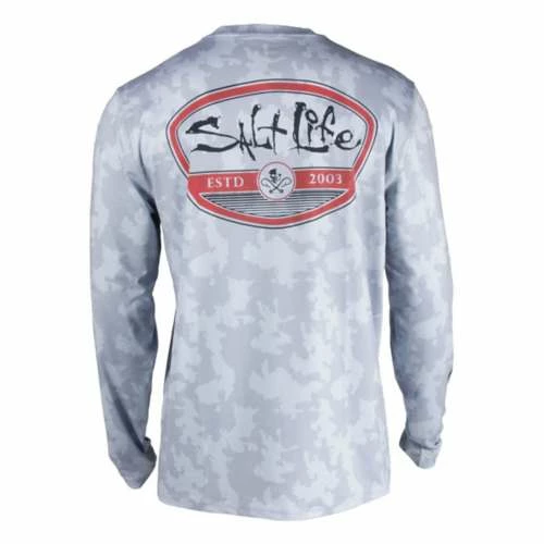 New ๐ Shirts Men's Salt Life Mission Long Sleeve Performance Pocket T-Shirt ๐ 1 New ๐ Shirts Men's Salt Life Mission Long Sleeve Performance Pocket T-Shirt ๐