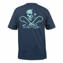 Best Sale ⌛ Shirts Men's Salt Life Skull And Hooks Pocket T-Shirt 👏