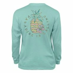 Brand new ⭐ Shirts 👧 Girls' Salt Life Paradise Is Calling Long Sleeve T-Shirt 👏