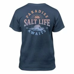 New ❤️ Shirts 👧 Girls' Salt Life Awaiting Paradise T-Shirt 🔔