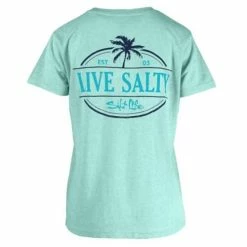 New 🎉 Shirts 👩 Women's Salt Life The Motto Boyfriend Graphic T-Shirt 😀
